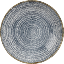 Churchill »Homespun« »Slate Blue« mély tányér, coup, ø: 182 mm tányér és evőeszköz