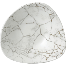 Churchill »Kintsugi« »Agate Grey« mély tányér, háromszög, ø: 235 mm tányér és evőeszköz