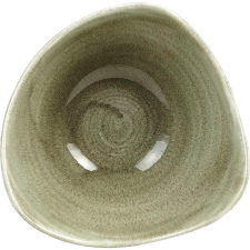 Churchill Mélytányér, Churchill Patina Burnished Green, 15,3 cm, háromszög alakú tányér és evőeszköz