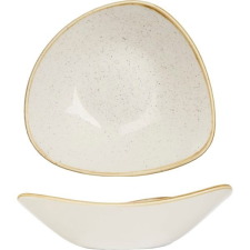 Churchill Mélytányér, Churchill Stonecast Barley White, 23,5 cm, háromszög alakú tányér és evőeszköz