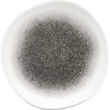 Churchill »Raku« »Quartz Black« lapos tányér, organikus, ø: 264 mm tányér és evőeszköz