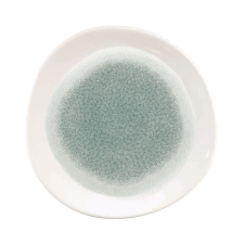 Churchill »Raku« »Topaz Blue« lapos tányér, organikus, ø: 210 mm tányér és evőeszköz