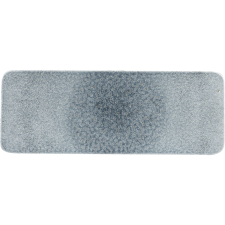 Churchill »Raku« »Topaz blue« lapos tányér, téglalap alakú, hossza: 376 mm tányér és evőeszköz