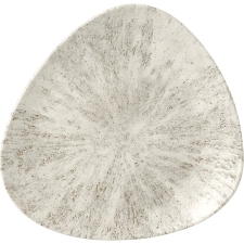 Churchill »Stone« »Agate grey« lapos tányér, háromszög, Ø: 265 mm tányér és evőeszköz