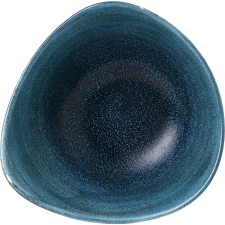 Churchill »Stonecast« »Aqueous Lagoon« mély tányér, háromszög alakú, ø: 185 mm tányér és evőeszköz