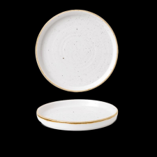 Churchill STONECAST BARLEY WHITE kerámia peremes, lapos tányér, walled 16cm 1db, SWHSWP161 tányér és evőeszköz