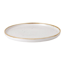 Churchill STONECAST BARLEY WHITE kerámia peremes, lapos tányér, walled 21cm 1db, SWHSWP211 tányér és evőeszköz
