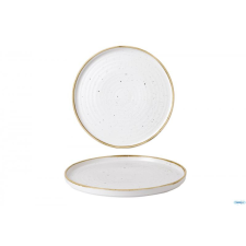 Churchill STONECAST BARLEY WHITE kerámia peremes lapos tányér, walled 27,5cm 1db, SWHSWP281 tányér és evőeszköz