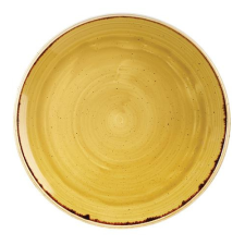 Churchill STONECAST MUSTARD kerámia nagy, lapos, alátét tányér 32cm 1db, SMSSEV121 tányér és evőeszköz