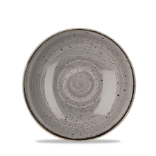 Churchill STONECAST PEPPERCORN GREY  kerámia, kis méretű mély tányér, műzlis,  18,2cm,1db, SPGSEVB71 tányér és evőeszköz