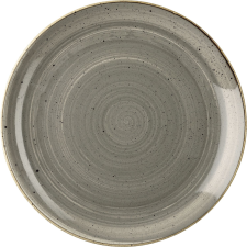 Churchill »Stonecast« »Peppercorn Grey« lapos tányér, coup, ø: 165 mm tányér és evőeszköz