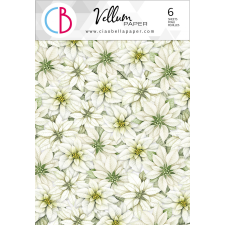Ciao Bella Vellum papírkészlet A4 - Sparkling Christmas - Vellum Paper Patterns (1 csomag) decoupage papír