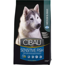  CIBAU Medium & Maxi Sensitive Fish kutyatáp – 2×12+2 kg kutyaeledel