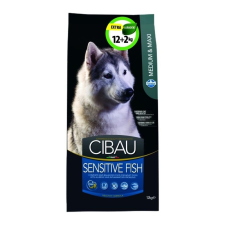 Cibau Sensitive Fish Medium/Maxi 12+2kg Promo kutyaeledel