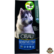 Cibau Sensitive Fish Medium/Maxi 12+2kg Promo kutyaeledel