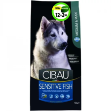  Cibau Sensitive Fish Medium/Maxi 12+2kg Promo kutyaeledel