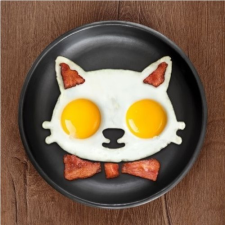  Cica Formájú Tükörtojás és Palacsintasütő Forma sütés és főzés