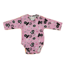Cica mintás hosszú ujjú body| kombidressz pink kombidressz, body