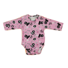 Cica mintás hosszú ujjú body| kombidressz pink kombidressz, body