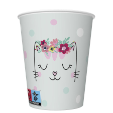 Cicás Flowers Wreath papír pohár 8 db-os 250 ml party kellék
