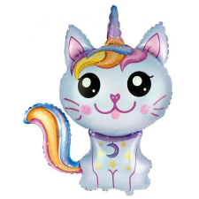 Cicás Magic Cat Blue, Cicás fólia lufi 61 cm party kellék