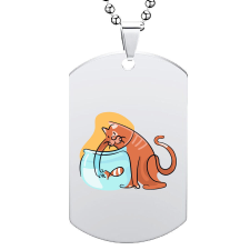  Cicás medál lánccal, választható több formában és színben medál