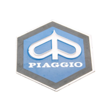 CIF Piaggio 31x36mm-es alumínium ragasztandó embléma - Vespa PK50, PK80 82-88 motorkerékpár idom