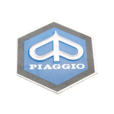 CIF Piaggio 31x36mm-es alumínium ragasztandó embléma - Vespa PK50, PK80 82-88 motorkerékpár idom