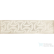 Cifre DROP Ivory Relieve 7,5x30 cm fali csempe dekorburkolat