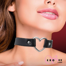 CINDERELLA VEGÁN BŐR CHOKER SZÍV NYAKLÁNC EGY MÉRETBEN nyaklánc