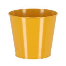 Cink virágcserép, 16 cm átmérőjű, sárga (TR042-S) kerti tárolás