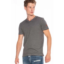 Cipo &amp; Baxx CIPO&amp;BAXX DIVATOS FÉRFI PÓLÓ CT571KHAKI férfi póló