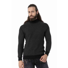 Cipo & Baxx CIPO&BAXX FÉRFI KÖTÖTT PULÓVER CP274 BLACK