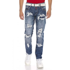 Cipo & Baxx CIPO&BAXX FÉRFI REGULAR FIT FARMERNADRÁG CD644 BLUE