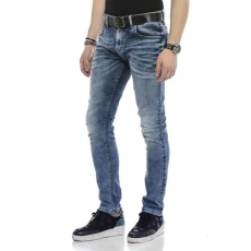 Cipo & Baxx CIPO&BAXX FÉRFI SLIM FIT FARMERNADRÁG CD621 BLUE