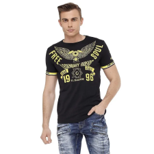 Cipo &amp; Baxx DIVATOS FÉRFI PÓLÓ CT520 BLACK férfi póló