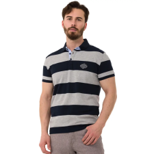Cipo &amp; Baxx DIVATOS FÉRFI PÓLÓ CT741 NAVY BLUE-GREY férfi póló