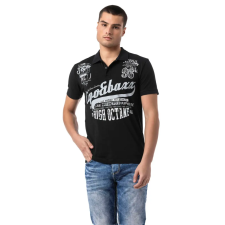 Cipo &amp; Baxx DIVATOS FÉRFI PÓLÓ CT794 BLACK férfi póló