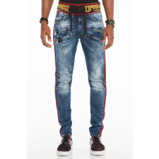 Cipo &amp; Baxx DIVATOS FÉRFI SLIM FIT FARMER CD504 BLUE férfi nadrág