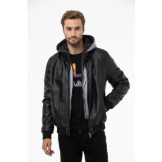 Cipo & Baxx FÉRFI MŰBŐR KABÁT CM214 BLACK