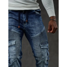 Cipo &amp; Baxx PRÉMIUM MINŐSÉGŰ DIVATOS SLIM FIT FARMER CD446 BLUE férfi nadrág