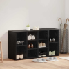  Cipőpad polcokkal Egyéb Musta tammi 103 x 30 x 55 cm Faanyag