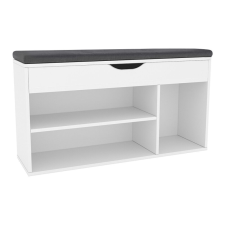  Cipőpolc paddal, fehér, FUDDY NEW bútor