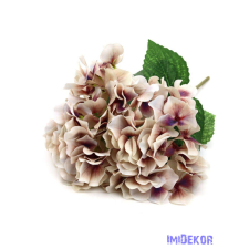  Cirmos hortenzia műcsokor 33cm - Púder Mályva dekorációs kellék