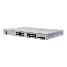  Cisco CBS250-24P-4G 24x GbE PoE+ LAN 4x SFP port L2 menedzselhető PoE+ switch hub és switch