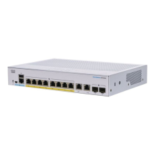 Cisco CBS250-8P-E-2G 8x GbE PoE+ LAN 2x combo GbE RJ45/SFP port L2 menedzselhető PoE+ switch hub és switch