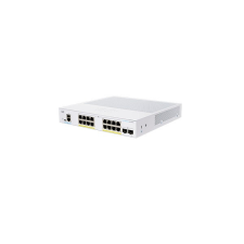 Cisco Switch 16x1000Mbps (POE+) + 2x1000Mbps SFP, Fémházas, Rackes, Menedzselhető - CBS350-16P-2G-EU hub és switch