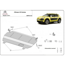  Citroen C4 Cactus, 2014-2018 - Motorvédő lemez autóalkatrész