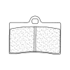 CL BRAKES CL FÉKEK Utcai Szinterelt Fékbetétek - 2247A3+