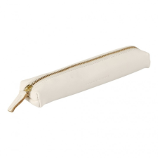 Clairefontaine bőr tolltartó 4x2,5x19 cm, slim, fehér tolltartó